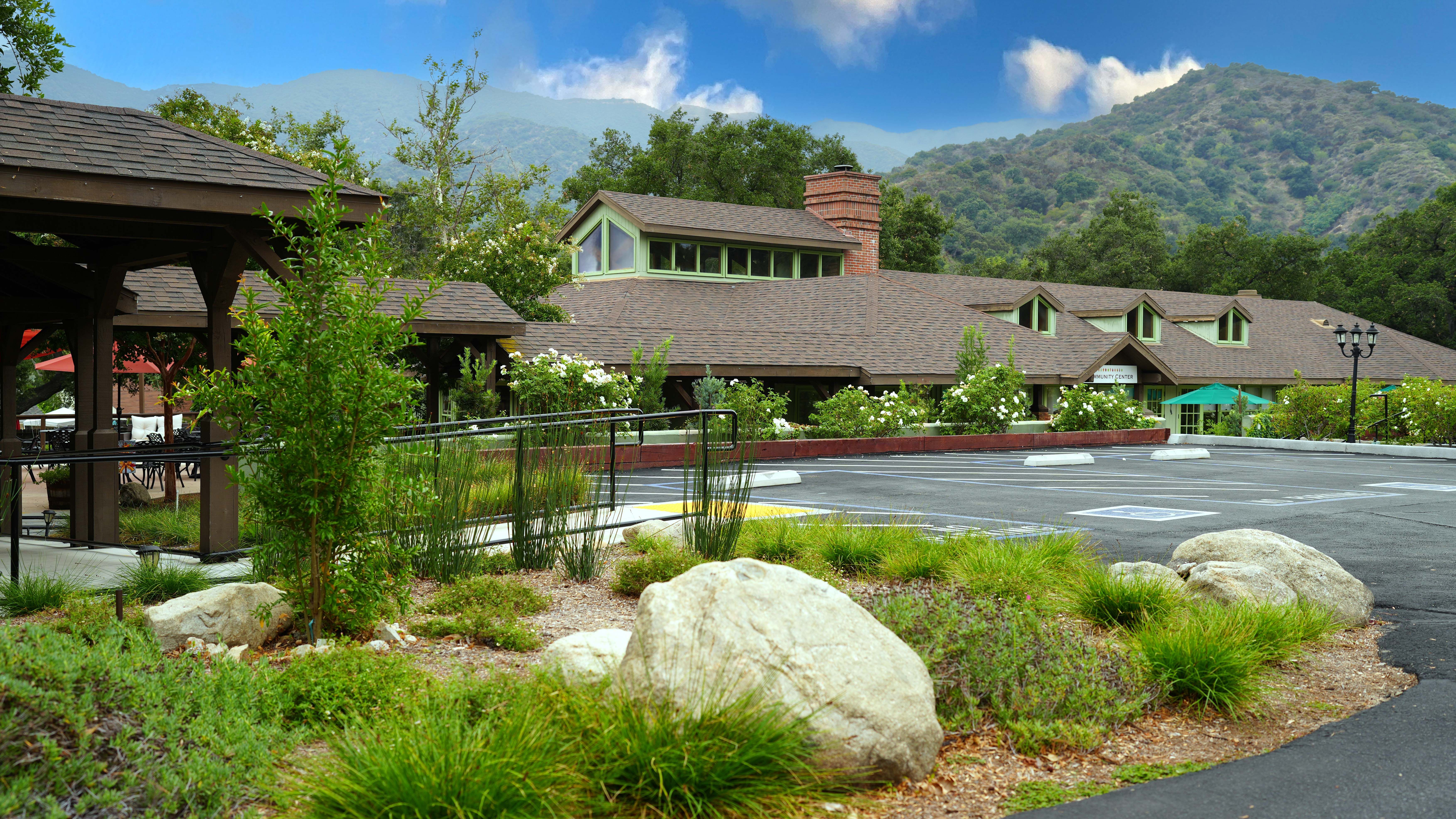 parking lot of property